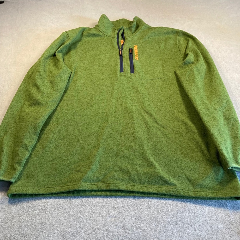 Nomad Pullover Mens Large Green Heathered